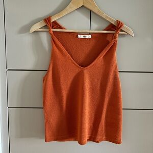 Mango Sleeveless Orange Top